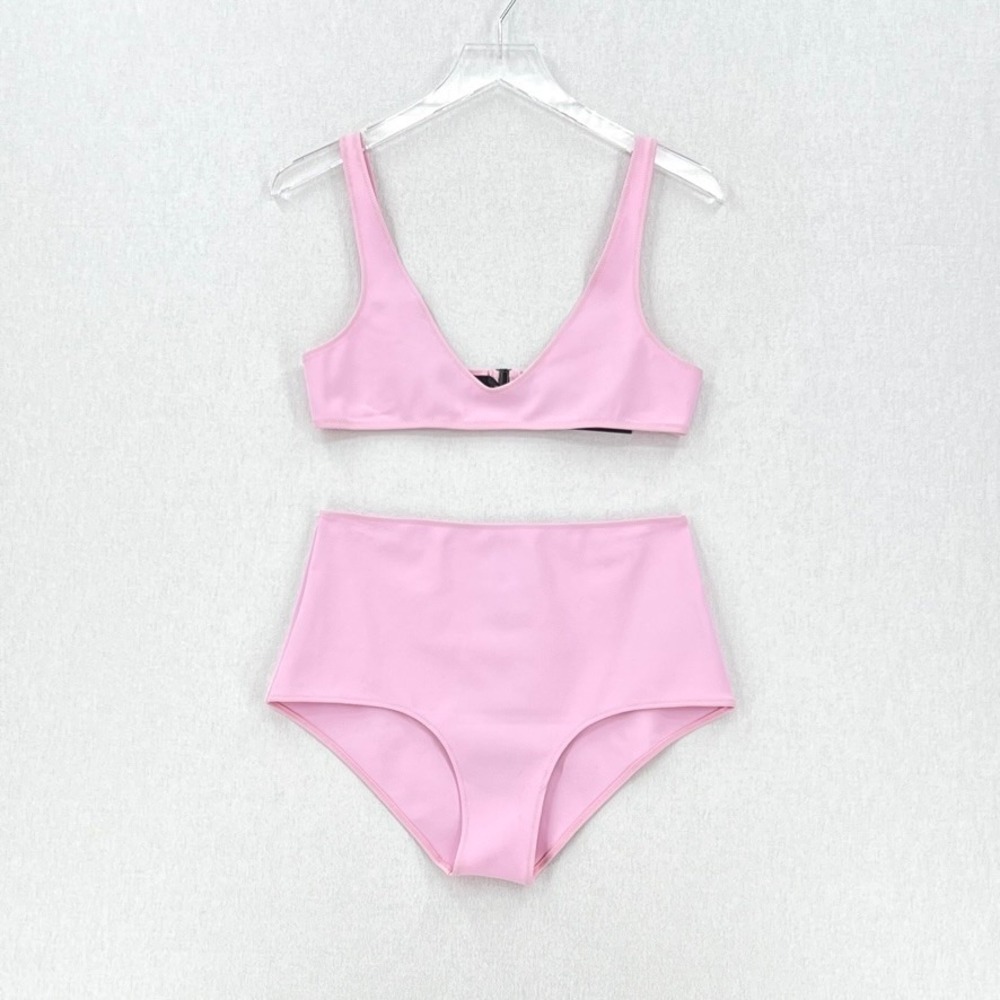 Rochelle Sara The Laeti Top Emily Bottom Bikini Set High Waist Pink Size 3